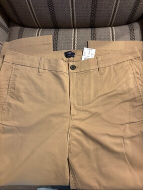 NWT J.Crew High Rise Girlfriend Chinos, Camel, size 12
